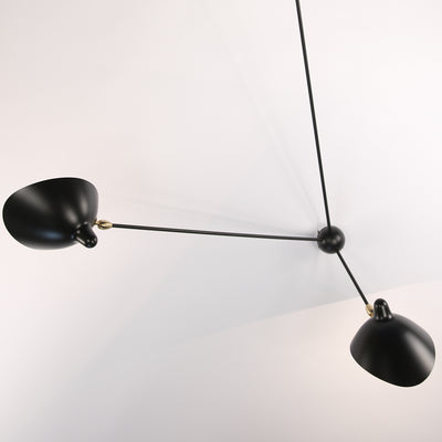 THREE STRAIGHT ARMS SPIDER wall lamp (1954)