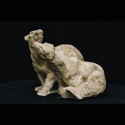 socha medvědů ze sádry, Romanelli studio, italské sochy, socha zvířat