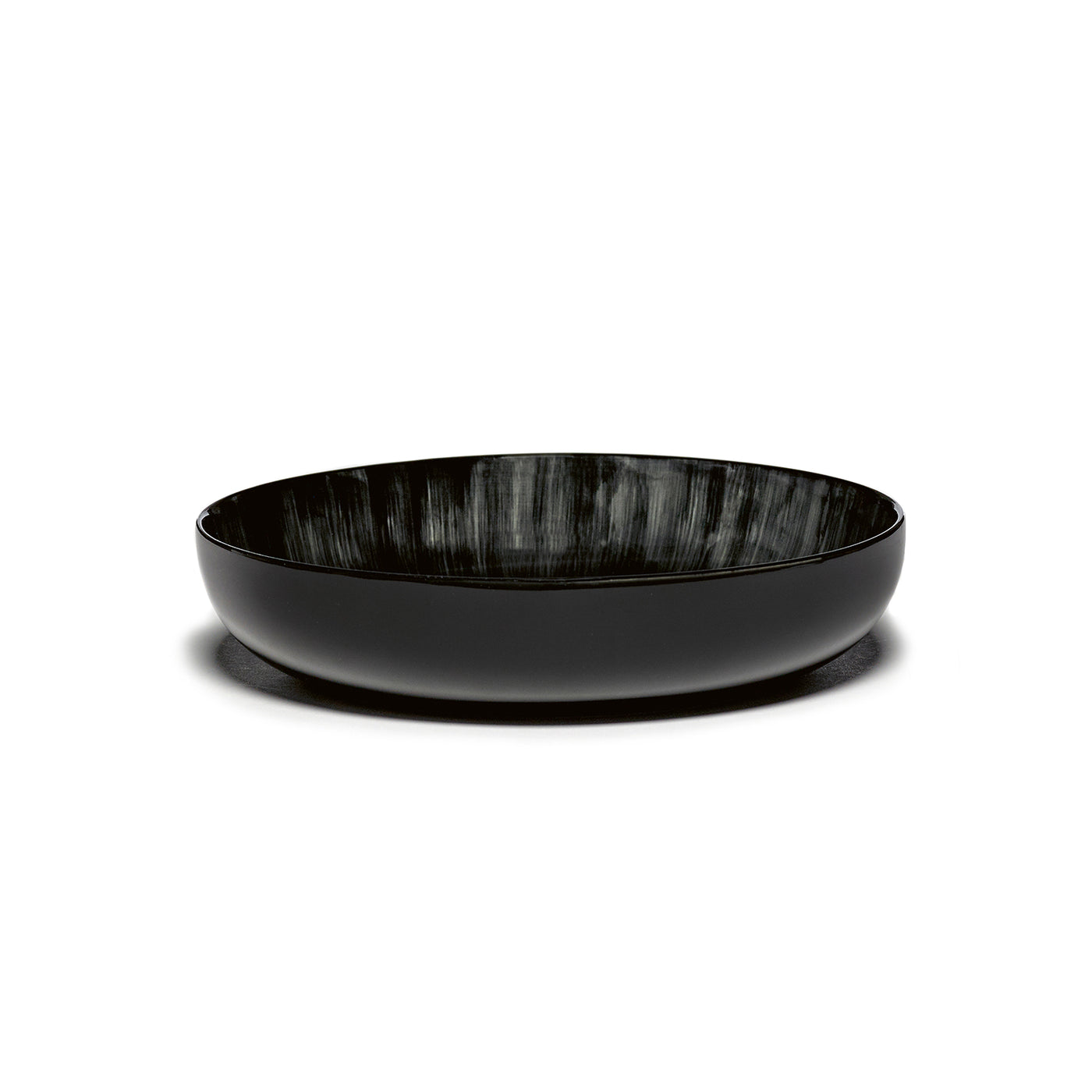 Ann Demeulmeester x Serax, Černo-bílá luxusní mísa na musli, vysoký talíř, jídelní set, luxusní jídelní souprava