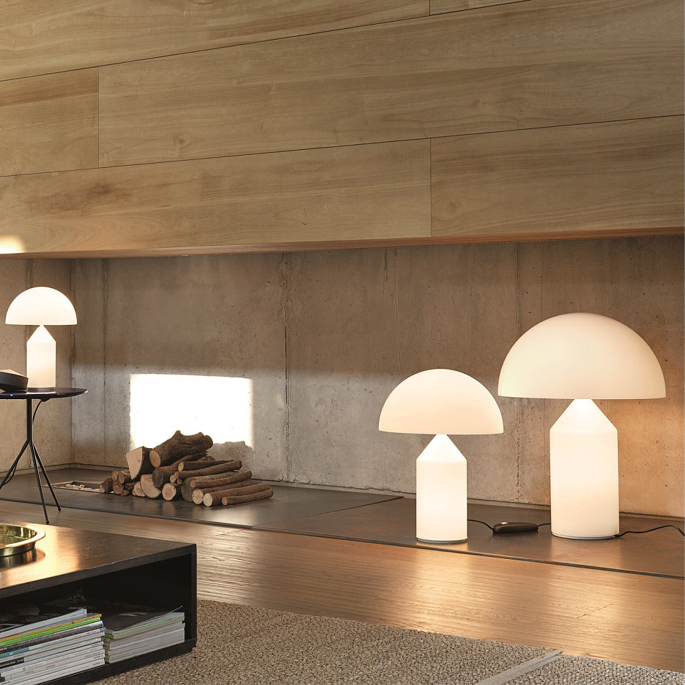 Atollo lampa, Oluce stolní lampa, moderní luxusní osvětlení, Oluce, Romein, romein concept store,