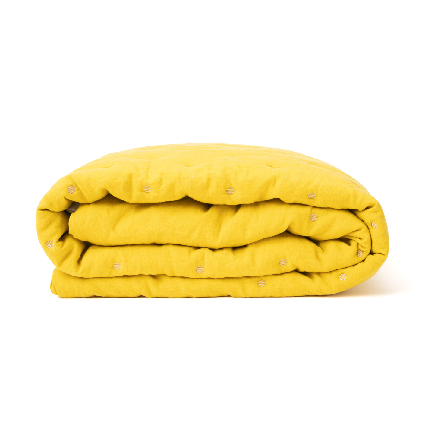 luxusní lněná přikrývka, žlutá deka, Once Milano, Romein