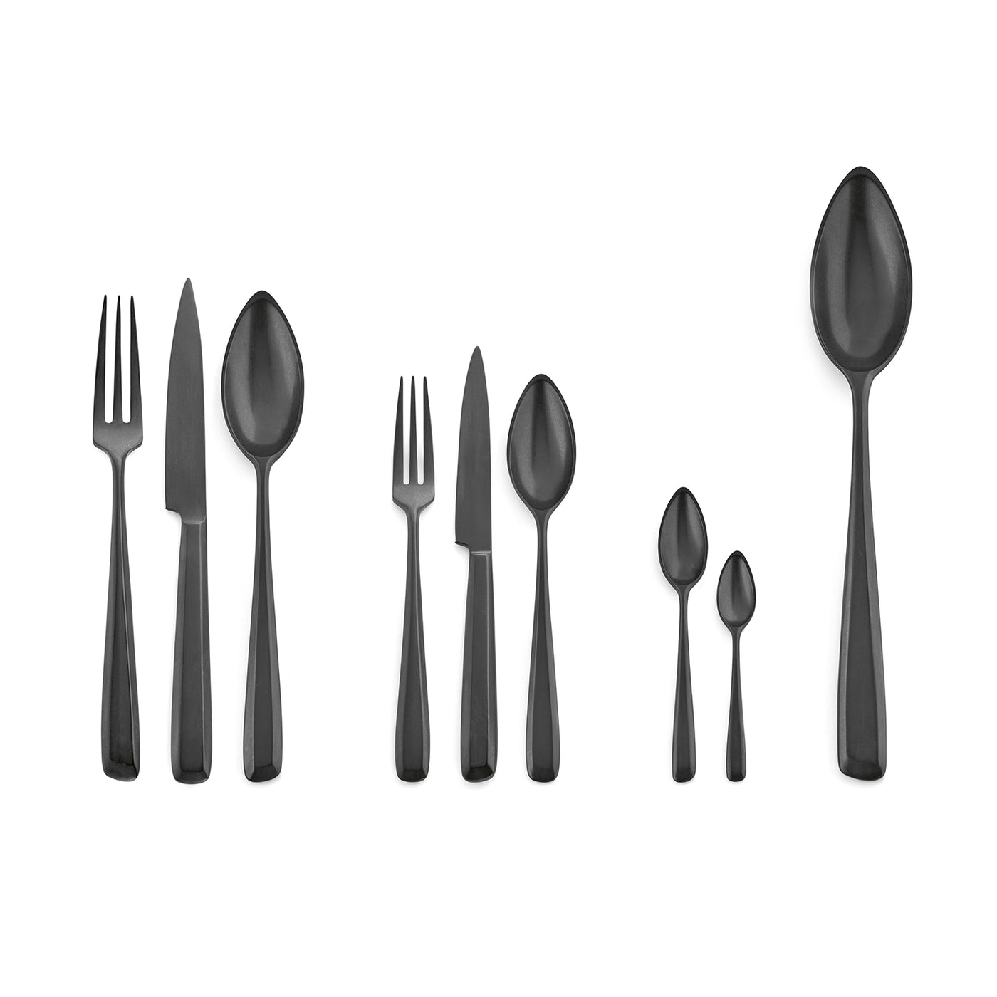 ZOË Black cutlery 24 pcs