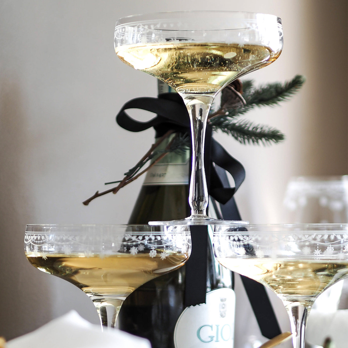 JULEMORGEN set of two champagne glasses