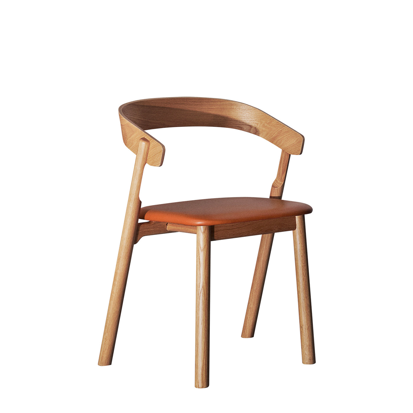 NUDE dining chair with upholstery